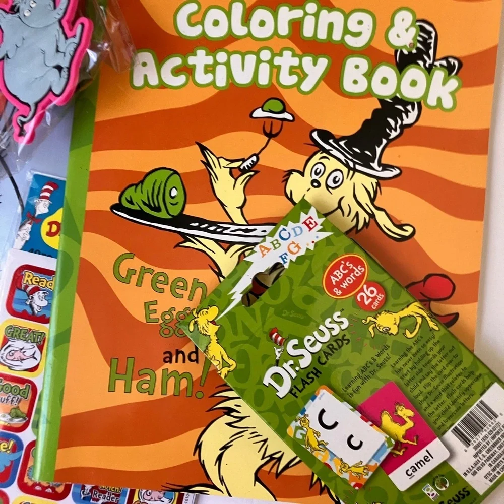 Dr. Seuss Coloring Books/Stickers and more….